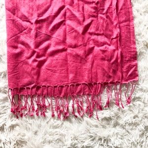 Isa & Stef pink cashmere and silk scarf